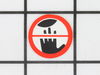 No Hands Label. – Part Number: 089041002907
