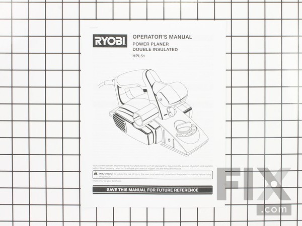 11860852-1-M-Ryobi-983000285-Operators Manual - Hp51l