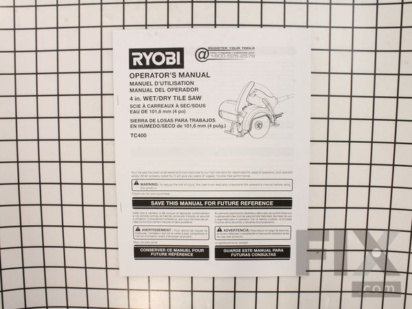 11860964-1-M-Ryobi-987000633-Manual Operators Tc400