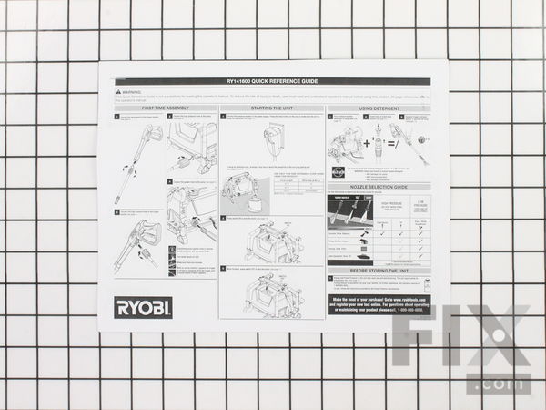 11861138-1-M-Ryobi-991000343-Quick Reference Guide