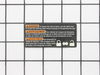 Table Unlock Label – Part Number: 080009008908