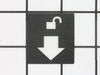 Unlock Label – Part Number: 080009008909