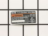 Data Label – Part Number: 940976326
