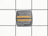 Warning Label – Part Number: 10-20-2952
