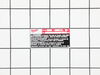 Service Nameplate 0756 – Part Number: 12-20-6756