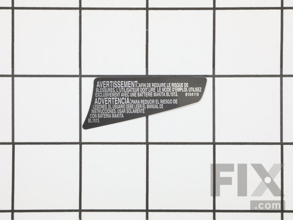 11885309-1-M-Makita-810411-9-Caution Label