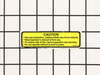 Caution Label – Part Number: 211X