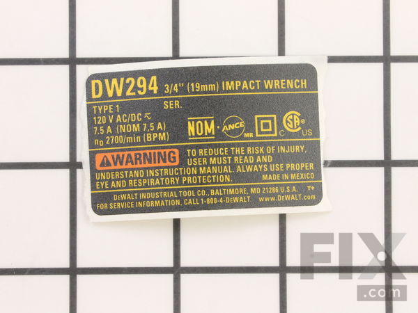 11927905-1-M-DeWALT-616877-00-Name Plate