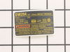Name Plate – Part Number: 616877-00