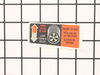 Instruction Label – Part Number: 90545593