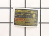 Nameplate – Part Number: N009141