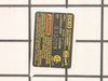 Name Plate – Part Number: N124257