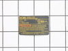 Nameplate – Part Number: N235579