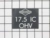 Chassis Decal – Part Number: 583161901