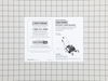 Owners Manual – Part Number: 587028196