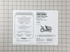 Owners Manual – Part Number: 917410971