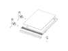 Assembly SHELF FOLDER;RF9000K,SILVER TRIM – Part Number: DA97-16209B