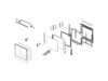 Double Door Display (Black) – Part Number: DG94-01651A