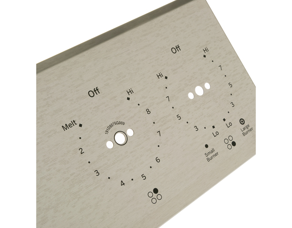 12295172-1-M-GE-WB07X30058- CONTROL PANEL OVERLAY Assembly