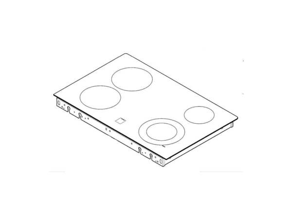 12296792-1-M-GE-WB62X29261- MAINTOP GLASS Assembly BQ