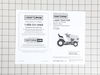 Lawn tractor repair parts list – Part Number: 587753627