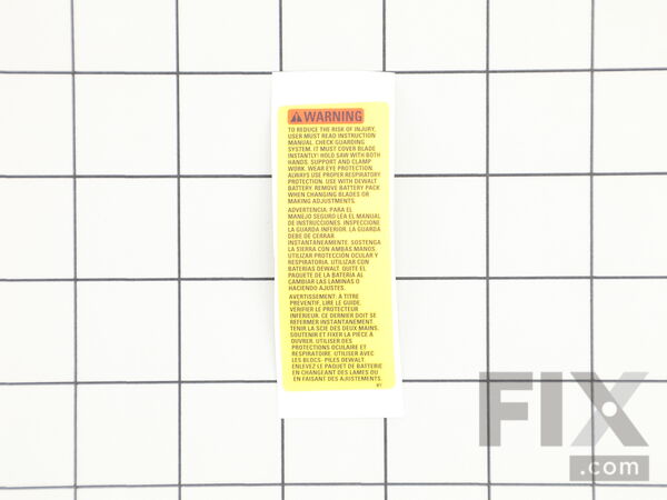 12508797-1-M-DeWALT-N459251-WARNING LABEL