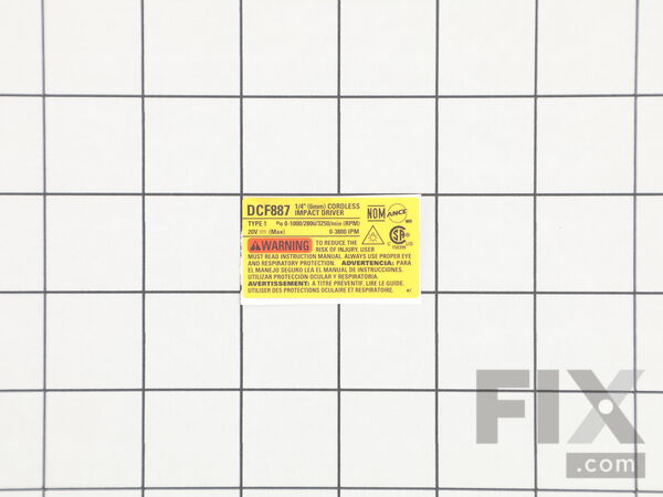 12523116-1-M-DeWALT-N425046-RATING LABEL