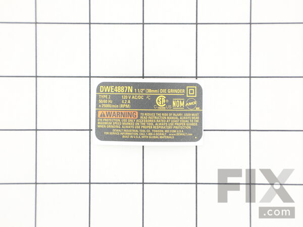 12533155-1-M-DeWALT-N424361-RATING LABEL