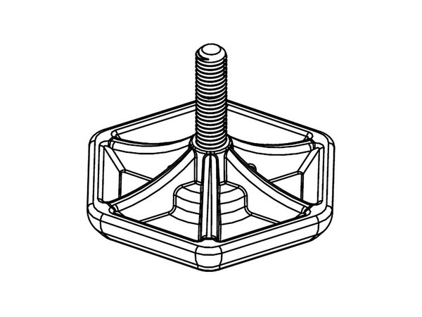 12593540-1-M-Samsung-DG94-02252A-Leveling Leg (Front)