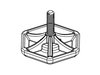 Leveling Leg (Front) – Part Number: DG94-02252A