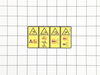 Decal-danger, Deck – Part Number: 132-0872