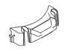 Cover-front caster – Part Number: 731-11064