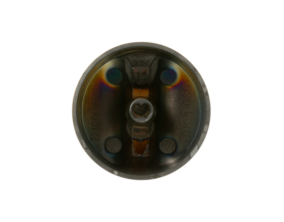 12716424-1-M-GE-WB03X31890-BLACK STAINLESS SINGLE ELEMENT KNOB