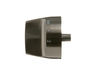 12716424-3-S-GE-WB03X31890-BLACK STAINLESS SINGLE ELEMENT KNOB