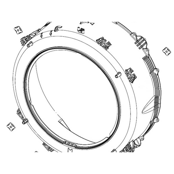 12721152-1-M-Samsung-DC97-21466A-Front Tub Assembly