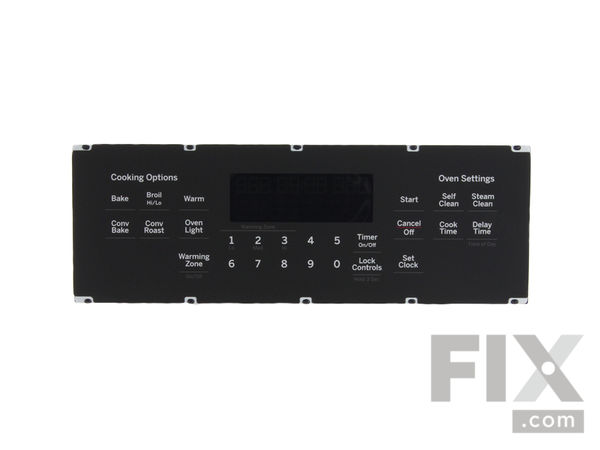 12722626-1-M-GE-WB27X33138-OVEN CONTROL AND OVERLAY ASM