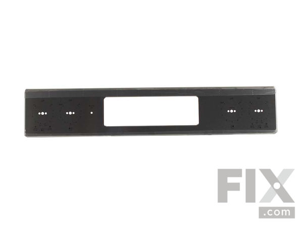 12742694-1-M-GE-WB07X33620-STAINLESS CONTROL PANEL OVERLAY