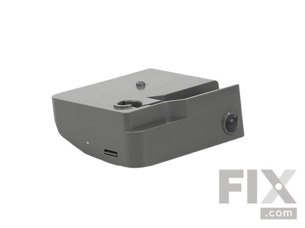 12743889-1-M-GE-WR02X32414-GRAY FREEZER TILOUT BIN LEFT BRACKET