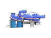 12744135-2-S-GE-WR57X32000-DUAL WATER VALVE W/ FLOW METER