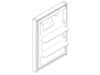 STAINLESS FRESH FOOD DOOR 18 – Part Number: WR78X31397