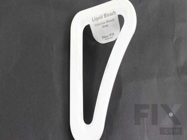1487897-1-M-Whirlpool-8566211           -Bezel, Bleach Dispenser (White