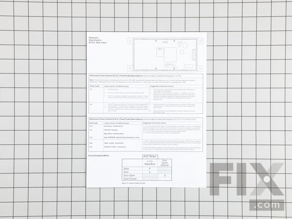 1528130-1-M-Frigidaire-316441709         -SERVICE TECH SHEET