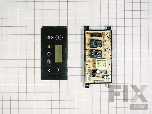 1528730-1-M-Frigidaire-318185330         -Electronic Clock/Timer with Overlay - Black