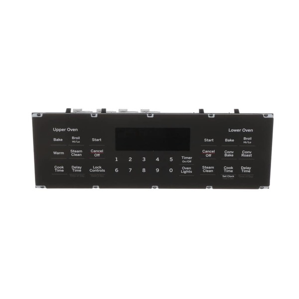 16219550-1-M-GE-WB27X36306-OVEN CONTROL BOARD AND FACEPLATE OVERLAY
