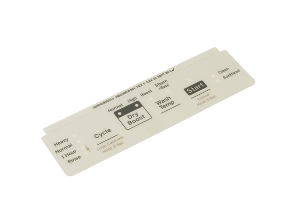 16219748-1-M-GE-WD34X27903-BISQUE CONTROL PANEL OVERLAY