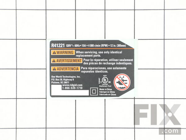 16236813-1-M-Ridgid-089041033901-Data Label
