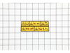 Decal-Warning – Part Number: 131-4514