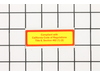 Decal, Compliance – Part Number: 416606