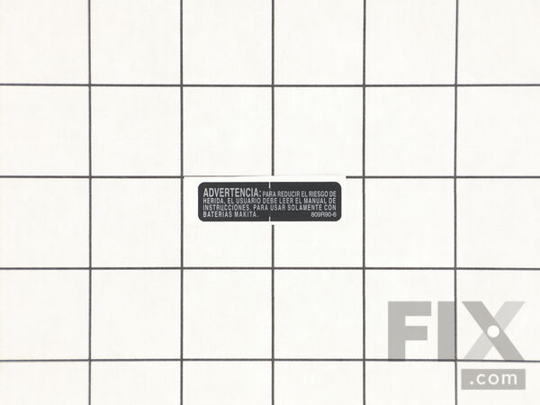 16441624-1-M-Makita-809R90-6-Caution Label
