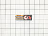 Hot Surface Label – Part Number: 940680074